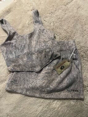 Mossy Oak Camouflage Top in Gray and Tan Tones